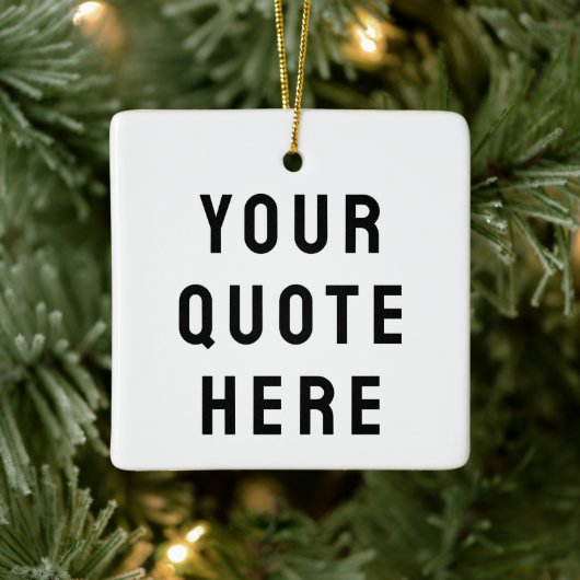 Aangepaste offerte Hier Aangepaste tekst Cadeau Keramisch Ornament (Boom)
