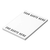 Aangepaste offerte Hier Aangepaste tekst Cadeau Notitieblok (Linkerzijde)