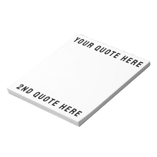 Aangepaste offerte Hier Aangepaste tekst Cadeau Notitieblok (Linkerzijde)