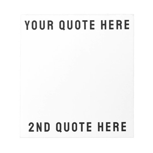 Aangepaste offerte Hier Aangepaste tekst Cadeau Notitieblok (Voorkant)