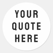 Aangepaste offerte Hier Aangepaste tekst Cadeau Ronde Sticker (Voorkant)