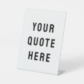 Aangepaste offerte Hier Aangepaste teksttabel Reclamebord Met Voetstuk (Voorkant)