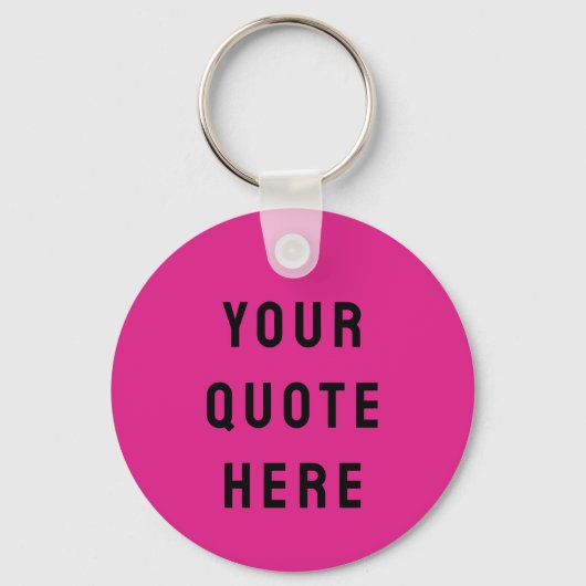 Aangepaste Offerte Hier Geschenk Hot Roze Geperson Sleutelhanger (Voorkant)