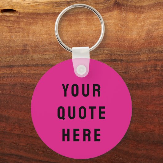 Aangepaste Offerte Hier Geschenk Hot Roze Geperson Sleutelhanger (Voorkant)