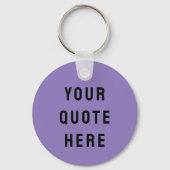 Aangepaste offerte hier geschenk lila gepersonalis sleutelhanger (Voorkant)