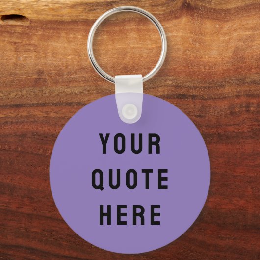Aangepaste offerte hier geschenk lila gepersonalis sleutelhanger (Voorkant)