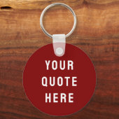 Aangepaste offerte hier geschenk maroon gepersonal sleutelhanger (Voorkant)