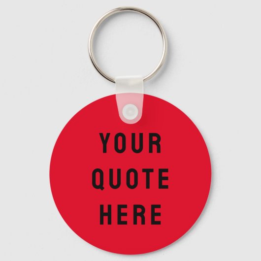 Aangepaste offerte hier geschenk rood zwart gepers sleutelhanger (Voorkant)