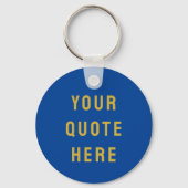 Aangepaste offerte Hier Gift Cobalt gepersonalisee Sleutelhanger (Voorkant)