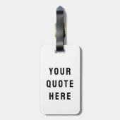 Aangepaste offerte hier Persoonlijke tekst cadeau Bagagelabel (Achterkant verticaal)