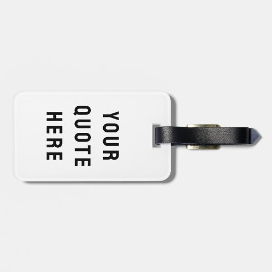 Aangepaste offerte hier Persoonlijke tekst cadeau Bagagelabel (Achterkant horizontaal)