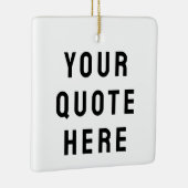 Aangepaste offerte hier Persoonlijke tekst cadeau Keramisch Ornament (Rechts)
