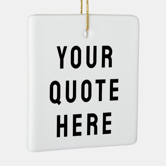 Aangepaste offerte hier Persoonlijke tekst cadeau Keramisch Ornament (Rechts)