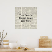 Aangepaste offerte, literair Poster, aangepast Poster (Keuken)