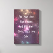 Aangepaste offerte, maak je eigen canvas afdruk (Voorkant)