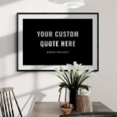 Aangepaste offerte of Gezegde Beste Vriend Gift Zw Poster