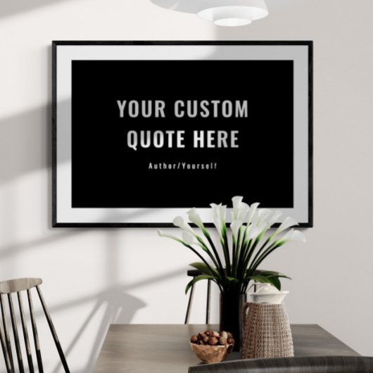 Aangepaste offerte of Gezegde Beste Vriend Gift Zw Poster