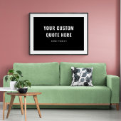 Aangepaste offerte of Gezegde Beste Vriend Gift Zw Poster