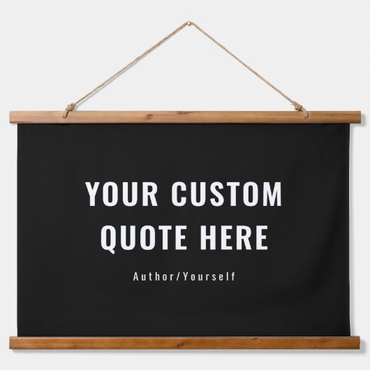 Aangepaste offerte of Gezegde Familie Gift Idee Zw Hangend Wandkleed (Voorkant)