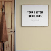 Aangepaste offerte of Gezegde Inspirerend Gift Poster