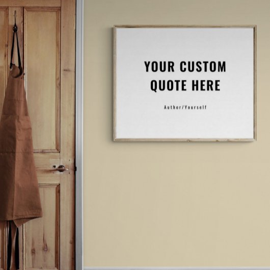 Aangepaste offerte of Gezegde Inspirerend Gift Poster