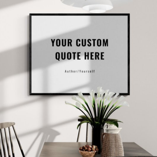 Aangepaste offerte of Gezegde Inspirerend Gift Poster