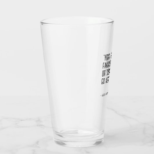 Aangepaste offerte of songtekst - uniek Bier Glas (Rechts)