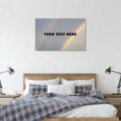 Aangepaste offerte over een dubbele regenboog canv canvas afdruk (Insitu (Slaapkamer))