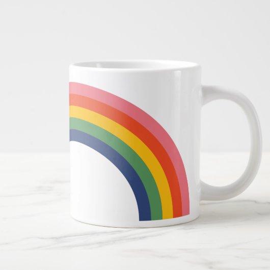  aangepaste offerte regenboog grote koffiekop (Rechts)