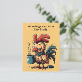 Aangepaste offerte 's ochtends zijn voor niet voor feestdagenkaart (Staand voorkant)