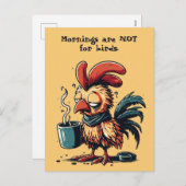 Aangepaste offerte 's ochtends zijn voor niet voor feestdagenkaart (Voorkant / Achterkant)