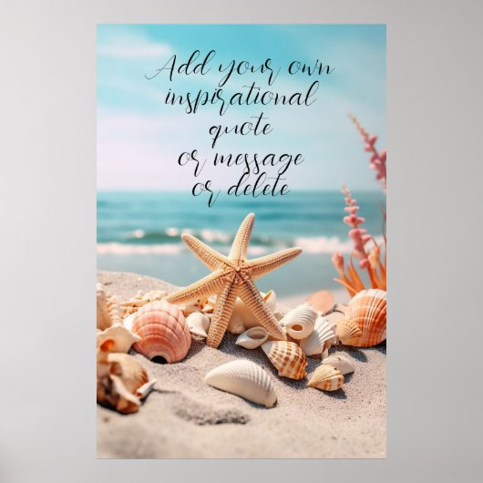 Aangepaste offerte Surfer Gift Vakantie Strand Kus Poster (Voorkant)