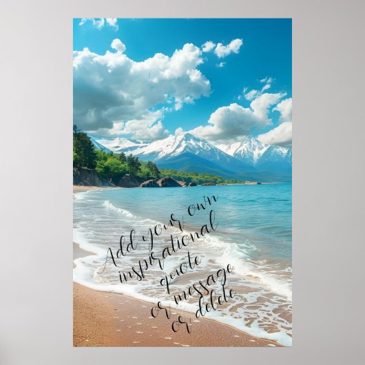 Aangepaste offerte Surfer Gift Vakantie Strand Kus Poster (Voorkant)