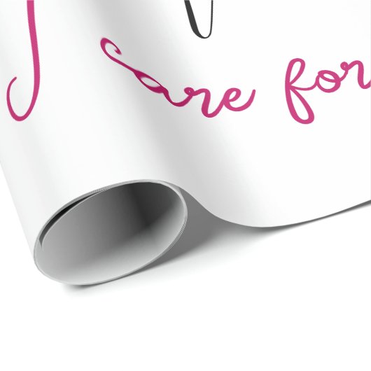 Aangepaste offerte Typografie cadeau Cadeaupapier (Rol Hoek)