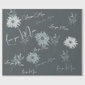 Aangepaste offerte Typografie cadeau Cadeaupapier (Vlak)