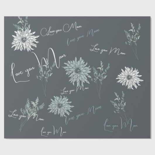 Aangepaste offerte Typografie cadeau Cadeaupapier (Vlak)