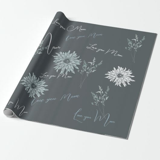 Aangepaste offerte Typografie cadeau Cadeaupapier (Uitgerold)