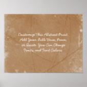 Aangepaste offerte Upload uw eigen woorden Abstrac Poster (Voorkant)