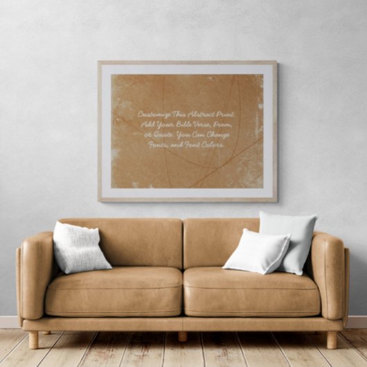 Aangepaste offerte Upload uw eigen woorden Abstrac Poster