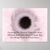 Aangepaste offerte Upload uw eigen woorden Waterve Poster (Voorkant)