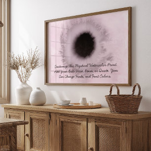 Aangepaste offerte Upload uw eigen woorden Waterve Poster