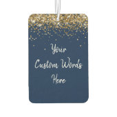 Aangepaste offerte Uw gepersonaliseerde Navy White Luchtverfrisser (Achterkant)