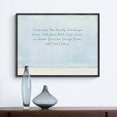 Aangepaste offerte Voeg uw Bijbel Verse Beach Wate Poster