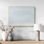 Aangepaste offerte Voeg uw Bijbel Verse Beach Wate Poster