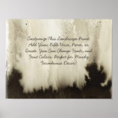 Aangepaste offerte Voeg uw Bijbelvers Moody Waterv Poster (Voorkant)