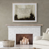 Aangepaste offerte Voeg uw Bijbelvers Moody Waterv Poster