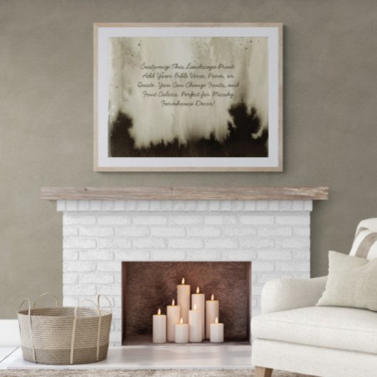 Aangepaste offerte Voeg uw Bijbelvers Moody Waterv Poster