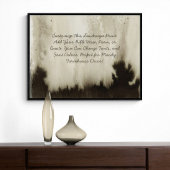 Aangepaste offerte Voeg uw Bijbelvers Moody Waterv Poster