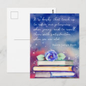 Aangepaste offerte voor boekjes en blauwe ventilat briefkaart (Voorkant / Achterkant)