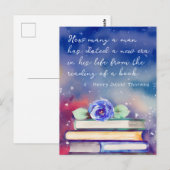 Aangepaste offerte voor boekjes en blauwe ventilat briefkaart (Voorkant / Achterkant)